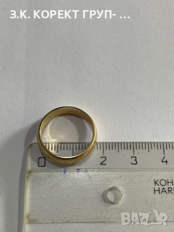 Златен пръстен 14 карата, снимка 5 - Пръстени - 41119391