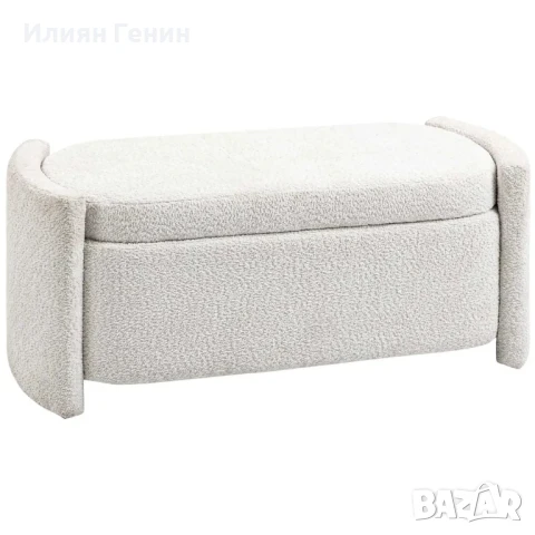 HOMCOM Тапицирана пейка за съхранение, 105 см x 44 см x 45,5 см
