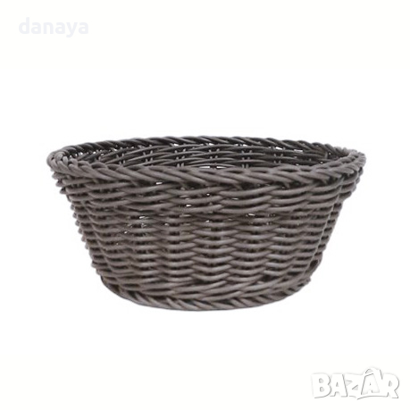 4540 Кръгъл плетен панер за хляб, 20см, снимка 3 - Аксесоари за кухня - 44508400