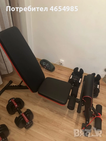 Регулируеми дъмбели Bowflex + лежанка