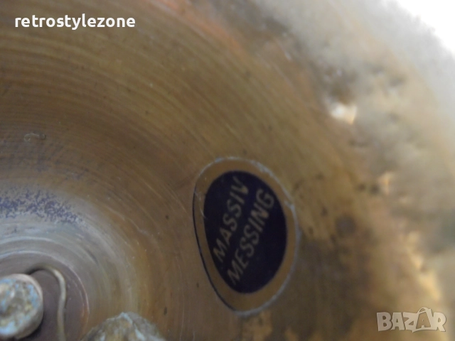 № 8232 Стара месингова камбанка / звънец  , снимка 3 - Други ценни предмети - 51569475