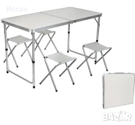 Сгъваема маса със столове , снимка 2 - Къмпинг мебели - 41977263