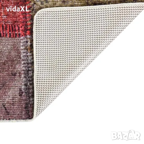 vidaXL Килим, миещ се, пачуърк, 190x300 см, пъстър, снимка 3 - Килими - 56147103
