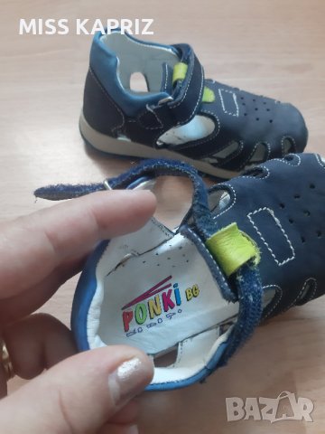 Детски сандали PONKI за момче 21#, снимка 4 - Бебешки обувки - 41999540