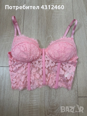 💗🔥 СЕКСИ РОЗОВО БЮСТИЕ — НОВО, НЕОБЛИЧАНО! 🔥💗, снимка 2 - Корсети, бюстиета, топове - 53773899