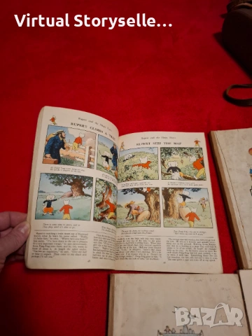 The Rupert Book 1947, 1948, 1949, 1951 Daily Express колекционерски стари детски книги, снимка 2 - Художествена литература - 53296664