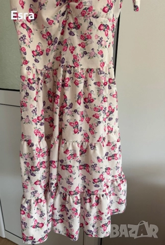 Лятна рокля с цветя, снимка 4 - Рокли - 51624804