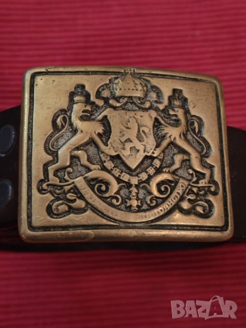 Кожен колан с катарама Царство България. , снимка 3 - Антикварни и старинни предмети - 51603819