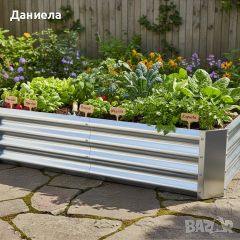 Леха за зеленчуци и цветя метална - поцинкована, снимка 4 - Други - 53618346