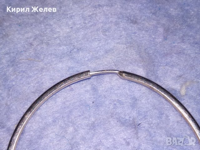 КЛАСИЧЕСКА СРЕБЪРНА ВИНТИДЖ ОБЕЦА СРЕБРО 925 РЪЧНА МАЙСТОРСКА ИЗРАБОТКА 26571, снимка 3 - Обеци - 40938470