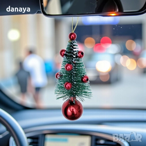 6169 Висяща елхичка за кола коледна украса за автомобил, 11×5 см