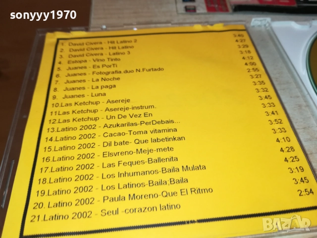 LATINO HITS CD 2910250754, снимка 3 - CD дискове - 52219199