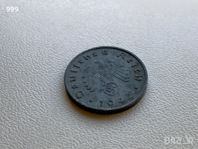 1 и 10 пфенига (райхспфенига) 1940, 1942, 1943 Германия - Трети Райх, снимка 16 - Нумизматика и бонистика - 53208932