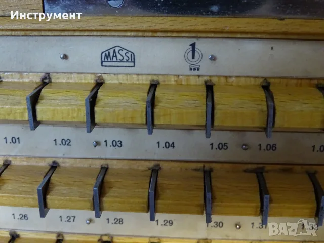Комплект плоскопаралелни краечни мерки DDR MASSI Din 861 KL-1, снимка 3 - Други инструменти - 55751768