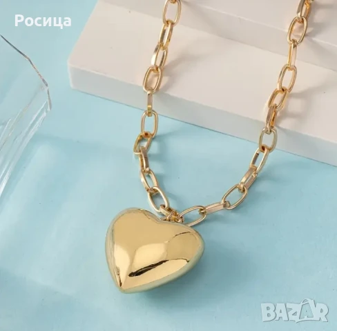 Дамско колие в златисто , снимка 2 - Колиета, медальони, синджири - 50498970