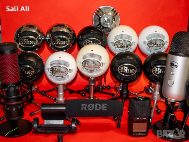 Микрофони Blue Snowball Ice, Blue Yeti, Zoom H2N, Philips, iDance – перфектно състояние, снимка 2 - Микрофони - 51807266