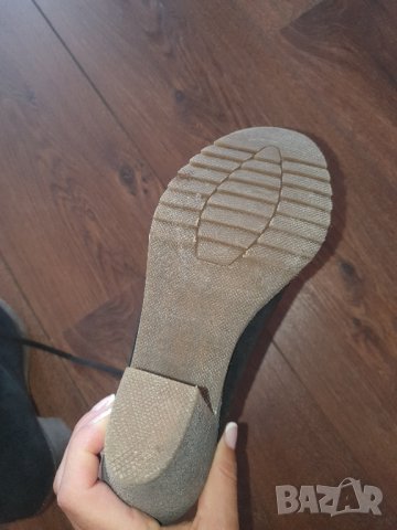 Боти ест.кожа и велур N38 Нови, снимка 5 - Дамски боти - 41631170