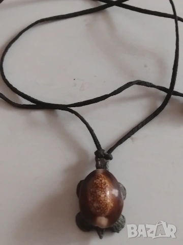 Каишка с АРТ костенурка, снимка 6 - Колиета, медальони, синджири - 53575588