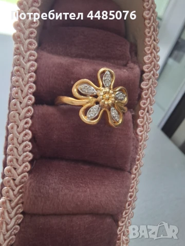 ЗЛАТЕН ДАМСКИ ПРЪСТЕН 22К. , снимка 3 - Пръстени - 51028878