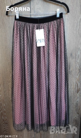 ZARA нова с етикет тюлена пола, снимка 7 - Поли - 51285650