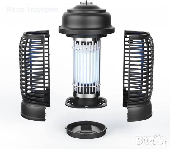Електрически уред против комари и насекоми Bug Zapper QH50A-20W – 20W, обхват 80м, снимка 4 - Градинска техника - 53743464