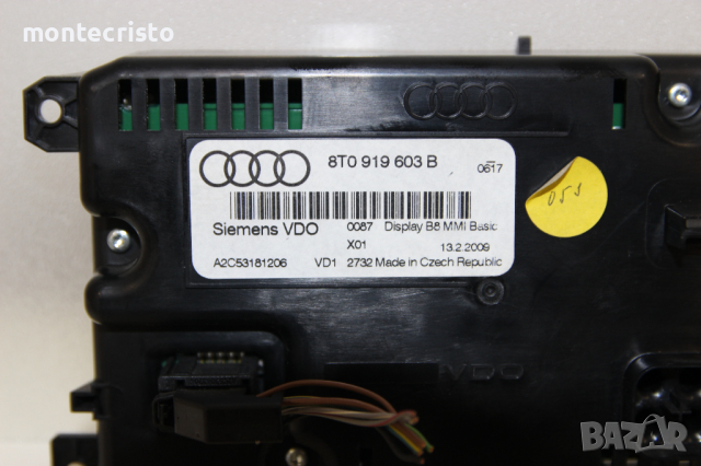 Дисплей Audi A4 B8 (2007-2011г.) Multi Media Display / Мултимедия / 8T0919603B / 8T0 919 603 B, снимка 3 - Части - 44824102