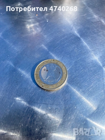 1 евро 2002.  J, снимка 2 - Нумизматика и бонистика - 53617771