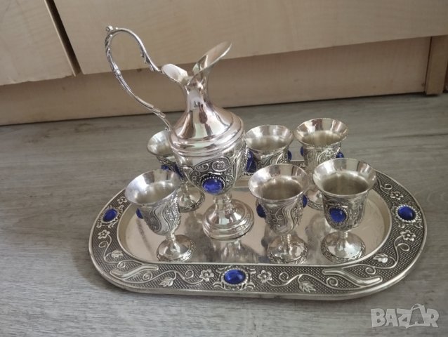 метален сервиз за алкохол в Сервизи в гр. Силистра - ID42350913 — Bazar.bg