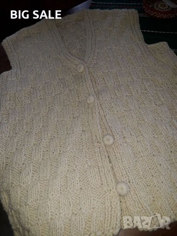 Домашно Плетиво Вълна -Елеци, снимка 2 - Елеци - 41355625