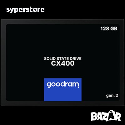 SSD хард диск GOODRAM CX400 128GB SSD, 2.5” 7mm, SATA 6 Gb/s SS30767