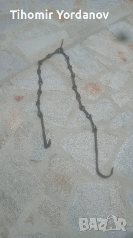 Верига за огнище от ковано желязо., снимка 16 - Антикварни и старинни предмети - 50966177