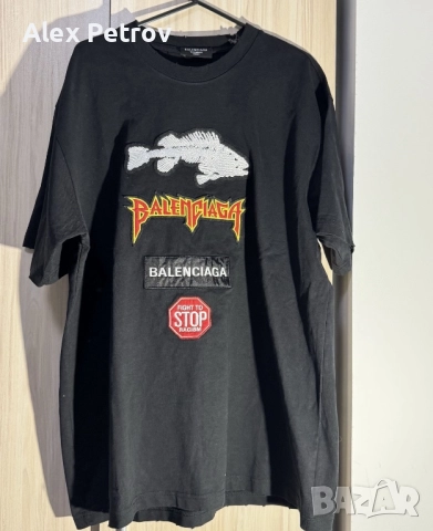 Balenciaga ,Louis Vuitton , Balmain тениски ААА+ premium class, снимка 12 - Тениски - 52387555