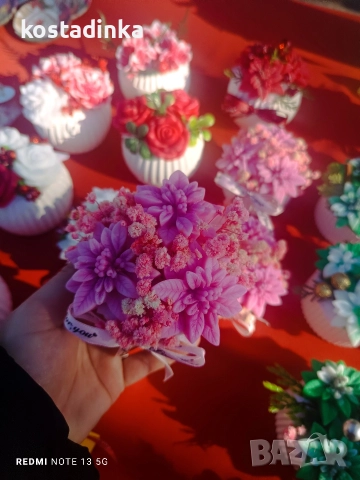 Сапунени букети , снимка 4 - Подаръци за жени - 52772190