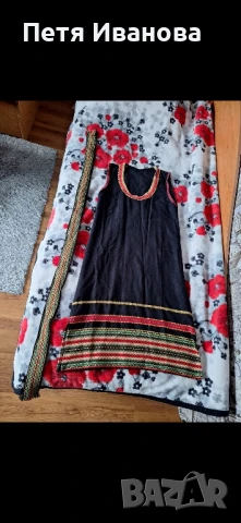 Черен тракийски сукман със риза и колан за пафти., снимка 3 - Сукмани - 51122096