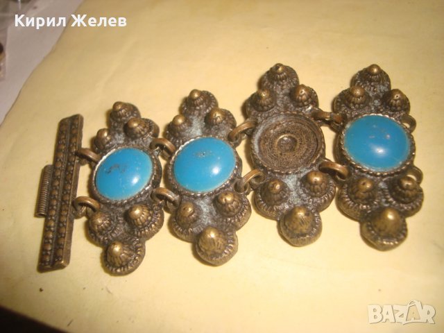 ЧАСТ от СТАРА БРОНЗОВА ЕТНОГРАФСКИ СТИЛ ГРИВНА 24919, снимка 7 - Антикварни и старинни предмети - 34367809