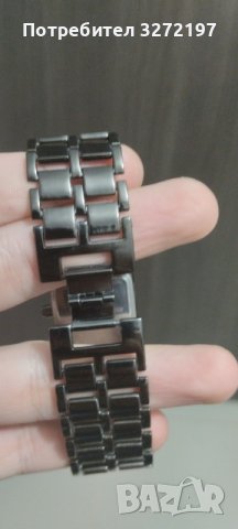 Моден черен изцяло метален дигитален лава ръчен часовник Мъжки син LED дисплей , снимка 12 - Мъжки - 40954082