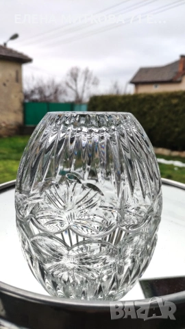 Масивна кристална бонбониера с капак, снимка 7 - Други - 53634013