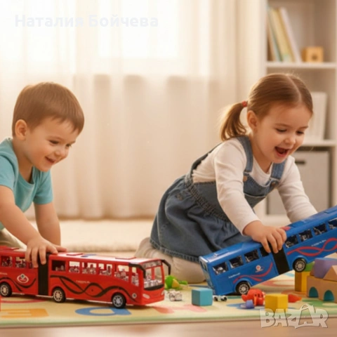 Истински автобус в мини вариант – радост за всяко дете Inertia Luxury Bus, снимка 4 - Коли, камиони, мотори, писти - 53387439