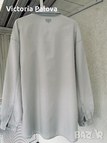 Риза JP CASUALS лен 55% ,памук45%, снимка 8 - Ризи - 36246607