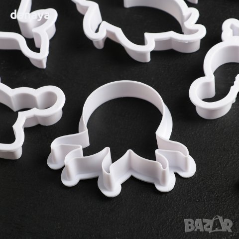 2309 Комплект форми за сладки Морски обитатели, 8 броя, снимка 5 - Форми - 34023887