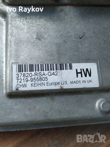 двигател ECU HONDA Civic 8 generation (2005-2012) , 37820-RSA-G42 , снимка 3 - Части - 51936646