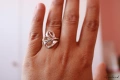 Сребърен пръстен - модел R080, снимка 2