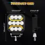 LED халоген LED бяла и жълта светлина габарит, снимка 3