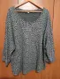 4xl Ефектна сива блузка с леопардов принт,еластична,запазена, снимка 2