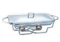 Съд за затопляне Bohmann, 3л правоъгълен, 2 свещи, стоманен капак, стъкло, инокс, снимка 5