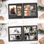 Дървен фото албум scrapbook 28x28 см 80 страници черен, снимка 3