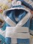 Детски памучни хавлиени халати за баня със качулка от 100% памук., снимка 12