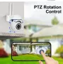 2 броя WiFi Камери за Наблюдение,Камери за видеонаблюдение. 1080P HD, Външни, 4.0Х Зум, снимка 2