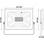 LED прожектор RGB с дистанционно управление 30 W / AVIDE , снимка 4