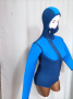 М Неопренов,водолазен костюм/боди с дълъг ръкав/ в синьо, снимка 6